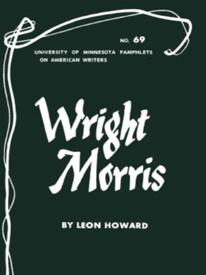 cover image of Wright Morris--American Writers 69